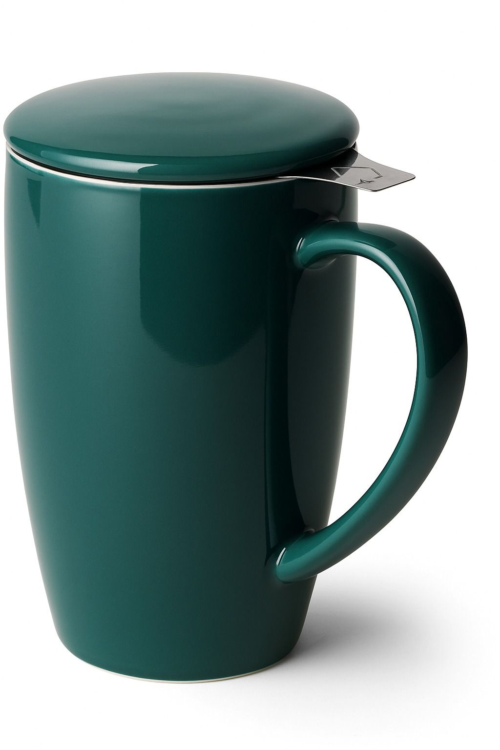 Porcelain Tea Mug with Infuser and Lid,Teaware with Filter